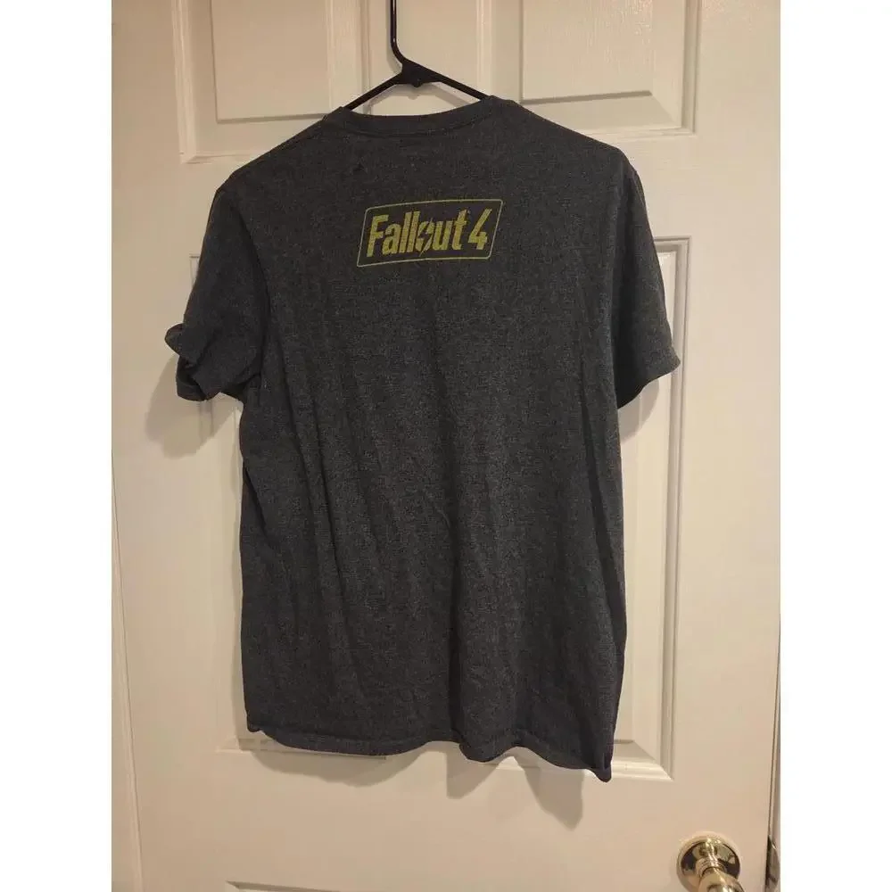 Bethesda Atom Cats size medium fallout 4 Graphic T-Shirt Charcoal Gray - Picture 4 of 5